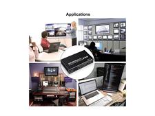 HDMI Matrix Switch 2x2,AUBEAMTO 4K@60Hz HDMI Switch Adapter 2 in 2 Out with IR Remote Control, Support HDMI 2.0b, HDCP2.2, HDR10, Ultra HD, 3D