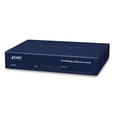 Planet 8-P 10/100Mbps Fast Ethernet Switch, Metal, FSD-803 Switch, Metal (New)
