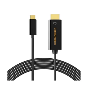 CableCreation USB C to HDMI Cable for Home Office 4K@60Hz 6FT, Type C to HDMI Thunderbolt 3 Compatible with iPhone 16 Pro Max Plus, MacBook Pro Air iPad Pro, XPS