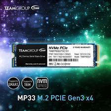 TeamGroup MP33 SSD 1TB M.2 PCIe Gen3x4 2280 NVMe TM8FP6001T0C101