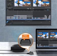 USHB BL10V 10-in-1 USB 3.0 Type-C Hub - HD-MI, USB3.0, USB2.0 x 2, SD, TF, RJ45, VGA, Audio 3.5mm, PD - High Definition Video Transfer