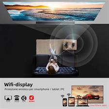 BYINTEK P20 Mini DLP Projector HD LED Wi-Fi Film Battery Operated Portable Projector Supports Full HD 1080P 4K Android 9.0 OS Wireless Display for Smartphone Tablet & PC