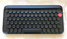 LOFREE Wireless Mechanical Bluetooth Keyboard, Wireless/Wired USB Rechargeable 79 Keys Blue Switches with Adjustable White LED Backlit, Retro Round Keycaps Keyboard for Windows/Android/Mac/iOS, Blue & Black