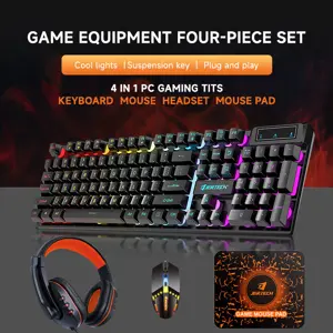 JERTECH 4 IN 1 KEYBOARD MOUSE HEADPHONE MOUSE PAD VICTORY (CT4-01)