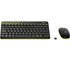 Logitech MK240 NANO Wireless Keyboard and Mouse Combo (Black/Chartreuse Yellow) 920-008202