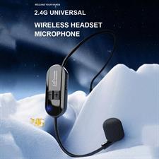 2.4G Wireless Microphone Headset 160FT Range Mic System For Teach Outdoor Speech