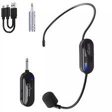 2.4G Wireless Microphone Headset 160FT Range Mic System For Teach Outdoor Speech