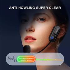 2.4G Wireless Microphone Headset 160FT Range Mic System For Teach Outdoor Speech