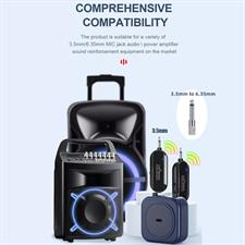 2.4G Wireless Microphone Headset 160FT Range Mic System For Teach Outdoor Speech