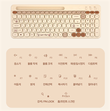 BTS Inspired Characters Multi Pairing Wireless Keyboard, Little Buddy Baby Edition, All in Their Own Cute Style & Colors