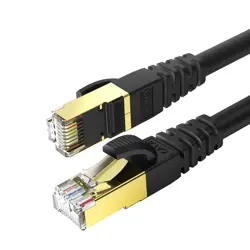 YO-UK Ethernet Cable 10ft, High Speed Cat 8 Internet LAN Cable for PS4, Xbox, Router, Flat Network Cord with Clips RJ45 Snagless Connector Fast Computer Wire for Modem,Gaming,WiFi,TV,Switch, Laptop