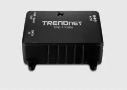 TRENDnet Gigabit Power Over Ethernet Injector, TPE-113GI (Version 3.0R), Full Duplex Gigabit Speeds, Connect Devices Up to 100m (328 ft), Wall Mount, Connect Network Devices Up to 100M (328 ft.)