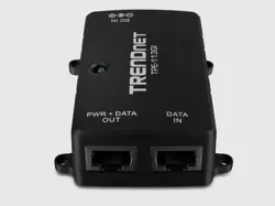 TRENDnet Gigabit Power Over Ethernet Injector, TPE-113GI (Version 3.0R), Full Duplex Gigabit Speeds, Connect Devices Up to 100m (328 ft), Wall Mount, Connect Network Devices Up to 100M (328 ft.)