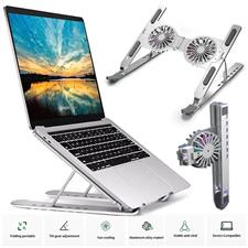 UTHAI C9 Aluminum Alloy Laptop Stand Foldable With Air Cooling Radiator Height Adjustable Storage Rack