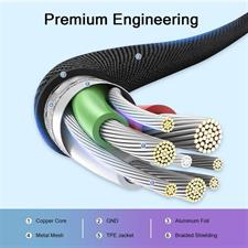 QGeeM USB C Cable Type C Charging Cable 3A Fast Charging USB-A 2.0 to USB-C Fast USB C Charger Compatible with Samsung Galaxy S8 S20 Plus Moto Z Type C