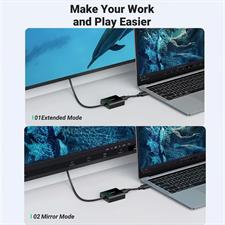UGREEN 20694 HDMI to VGA, HDMI to VGA Adapter Connector (Female to Male) with 3.5mm Audio Jack