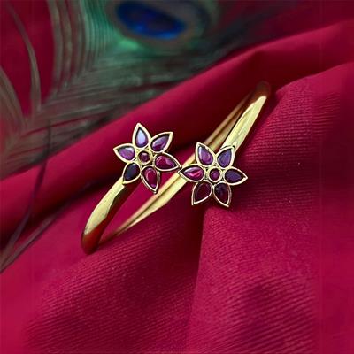 Majestic Ruby Petal Bracelet