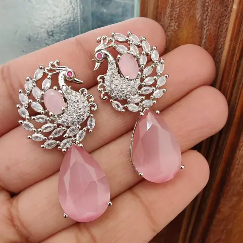 Pavo Crystal Peacock Earrings