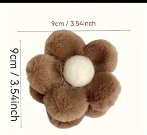 Chic Plush Floral Hair Clip