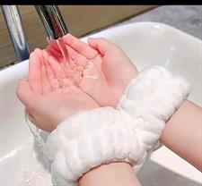 Pink Plush Wristband 