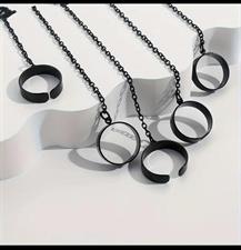  Punk Chain Finger Rings Bracelet 