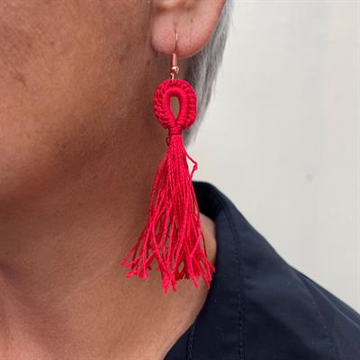 Red earrings (HME007)