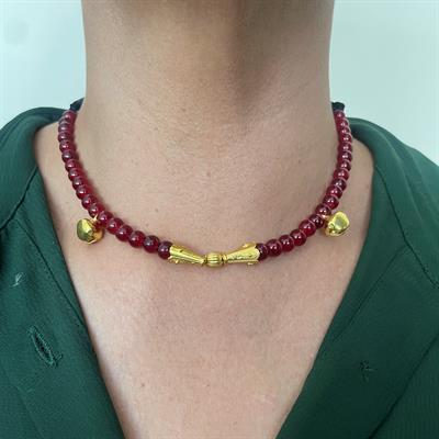 Moti red necklace5 (HMN039)