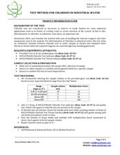 Chloride Water testing kit