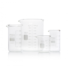 PYREX® Beaker, low form, Griffin type, heavy duty, with spout