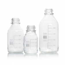 PYREX® Media Bottles, plastic coated