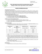 Nitrite Water testing kit