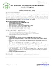 Zinc Water testing kit