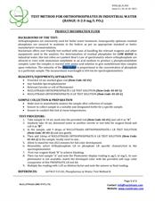 Phosphate LR Water testing kit