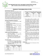 Total Chlorine Water testing kit