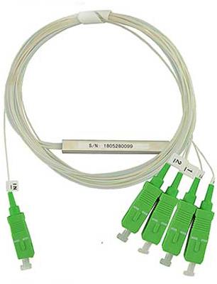 Fiber Splitter 1x4 APC Splitter LC APC Splitter With Connector 