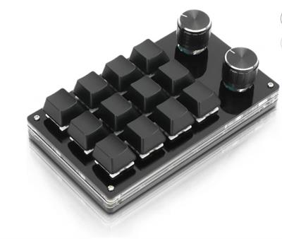 Programming Macro Pad Dustproof Easy Operation Mini Macro Mechanical Gaming Keyboard Durable Wide Application 5V 1A Red Switch for Office