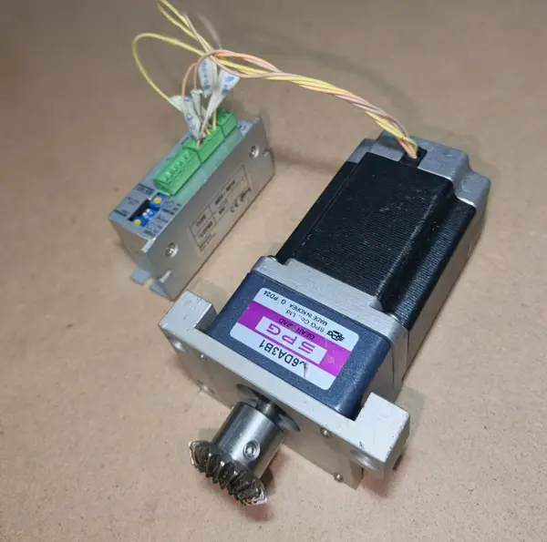 Autonics NEMA 23 Stepper Motor with Gearbox (A16K-M569HW + S6DA3B1 )DRIVER INCLUDED MD5-ND14 | High Torque Industrial CNC Motor