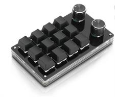 Programming Macro Pad Dustproof Easy Operation Mini Macro Mechanical Gaming Keyboard Durable Wide Application 5V 1A Red Switch for Office
