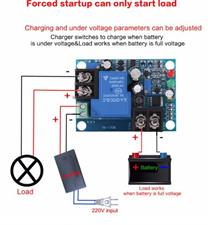 30A 24V Automatic Battery Charging Controller Protection Module YX1708 Battery Undervoltage Charge Control Module