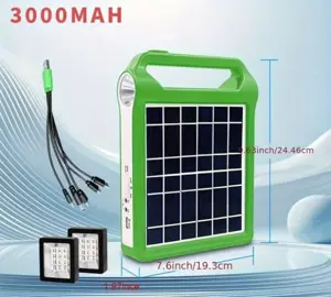Portable Outdoor Solar Lighting Battery Can Charge Mobile Phones And Connect to Bulbs, Multifunctional for Automotive Use.