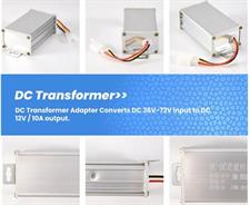 Electronic Transformer DC 36V 48V 60V 72V to 12V 10A Electric Bicycle Converter Adapter Down Transformer