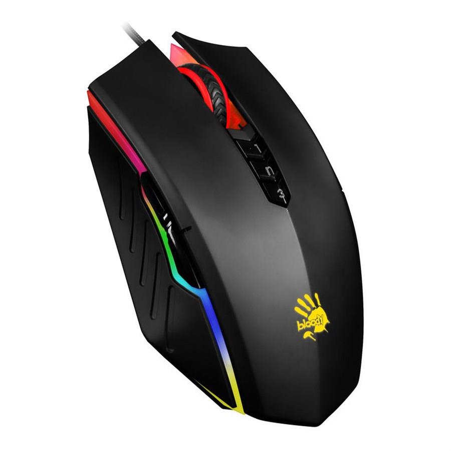 Bloody A70 Light Strike 4000 CPI Gaming Mouse Stone Black | Ultra Core