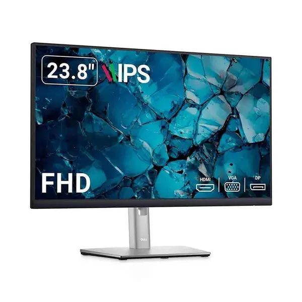 Dell P2422H 24" Borderless Fhd IPS LED 60HZ Monitor 99% SRGB Colours- Model 2022 - Grade A (Used)