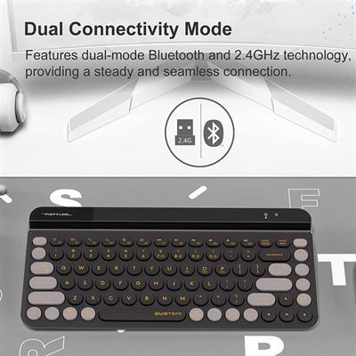 A4Tech FBK30 Fstyler Bluetooth & 2.4G Wireless Keyboard - Blackcurrant