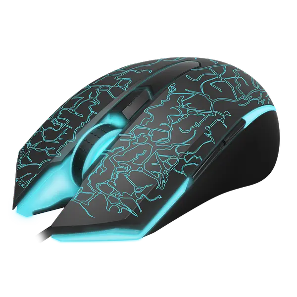 Rapoo V18 2000 DPI Gaming Optical Wired Mouse, Ergonomic Design Gaming-Focused Design for Comfortable Gameplay - Black