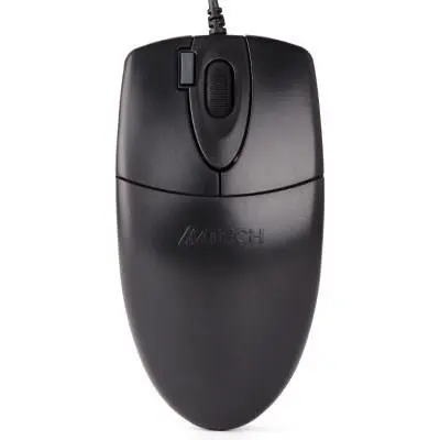 A4Tech OP-620DS 2x Click Silent Wired Mouse - Black