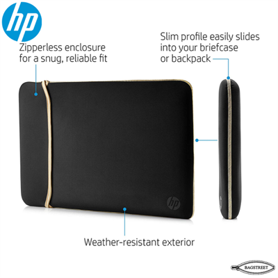 HP Chroma Sleeve 15.6″ – (Black/Gold)