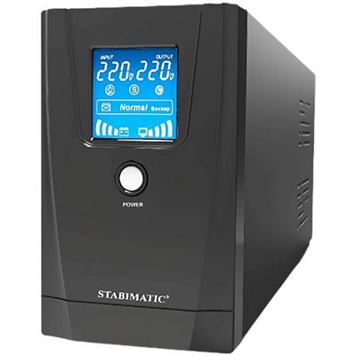 Stabimatic 650 UPS - 650VA Uninterruptible Power Supply with LCD - 390 Watts