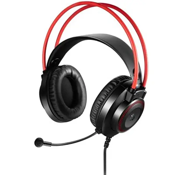 Bloody G200S USB Gaming Headset - 7 Color Breathing LED Light - Noise Canceling Mic - USB Cable - Lightweight - For PC/Laptop - Black