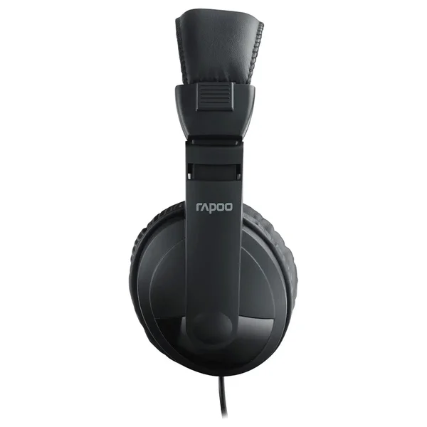Rapoo H150S USB Stereo Headset, USB Audio Interface, 40mm Sound Unit, 360 Degree Adjustable Unidirectional Noise Reduction Microphone, Black